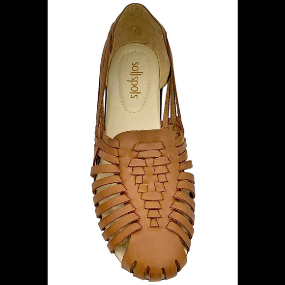 Softspots Womens Leather Sandal Trinidad Rust - Wide - Picture 2 of 3